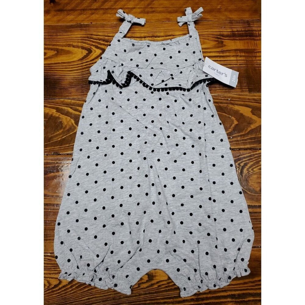 Girls Baby 24 Months Carters Polka dot One Piece Jumper
